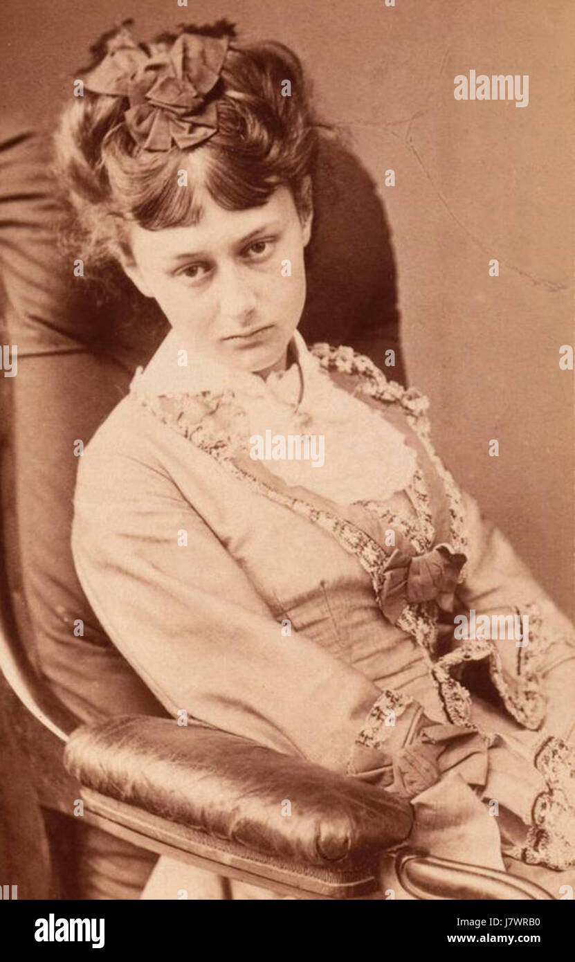 Alice Liddell in 1870 Stock Photo