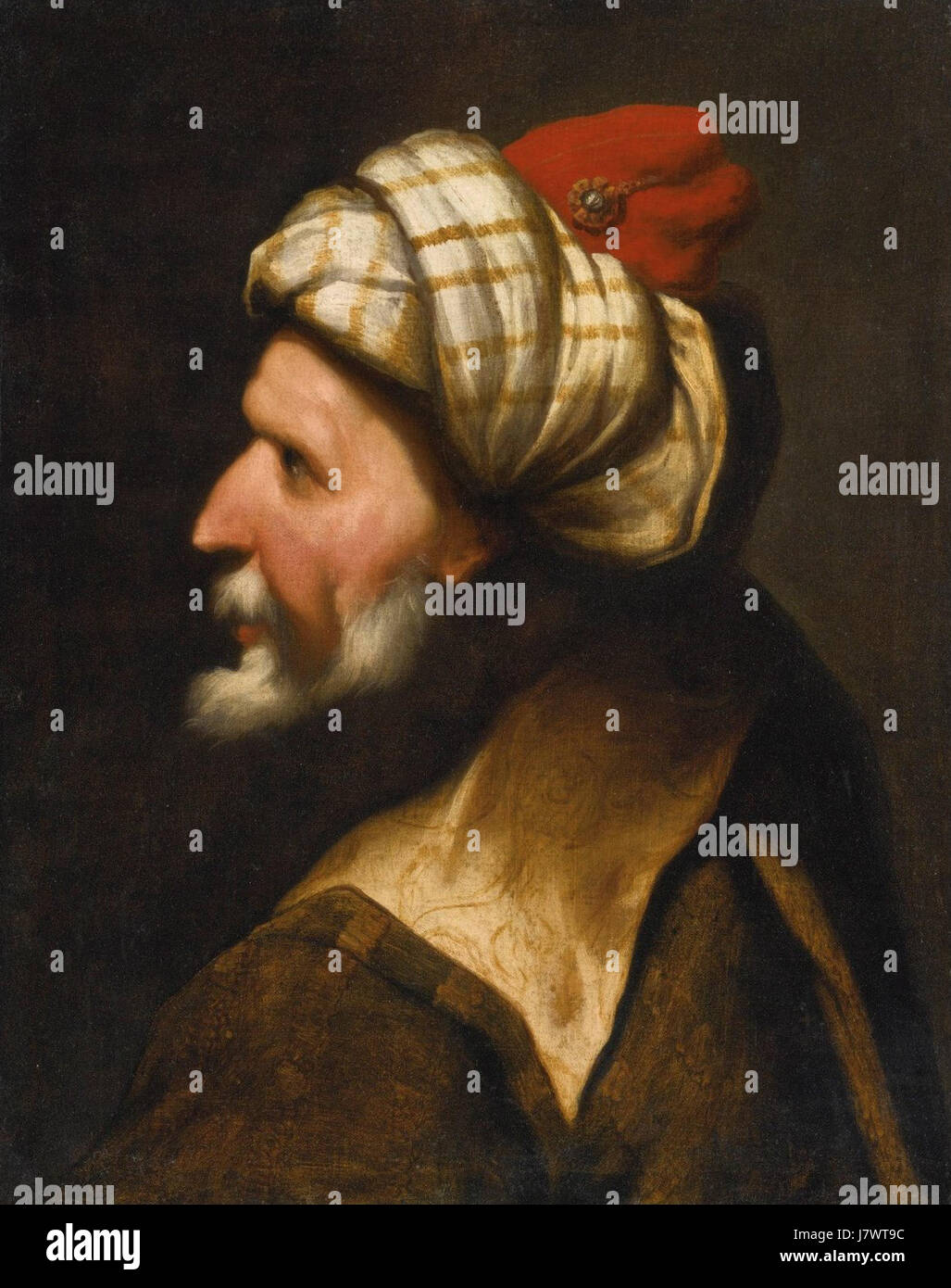 'Profile of a Barbary Pirate, Traditionally Identified as Barbarossa ...