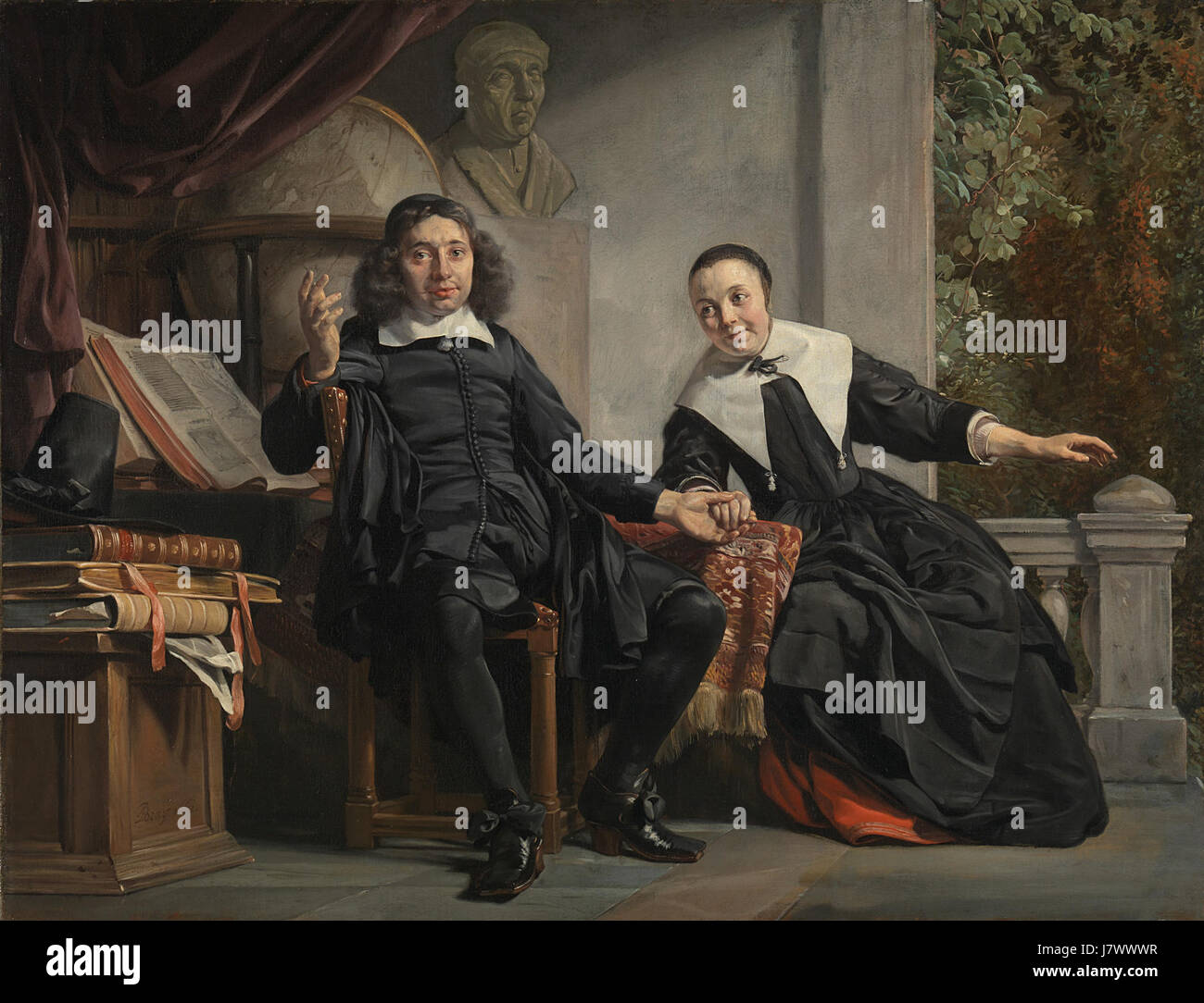 Abraham Casteleyn en zijn echtgenote Margarieta van Bancken Rijksmuseum SK A 3280 Stock Photo