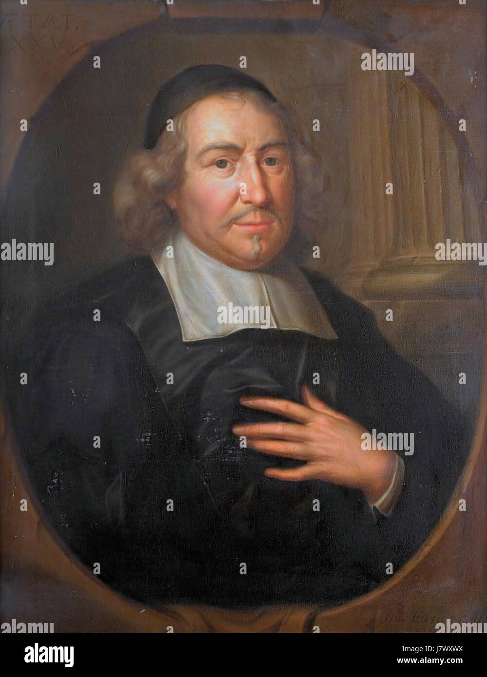 Abraham Heidanus, by Hieronymus van der Mij Stock Photo