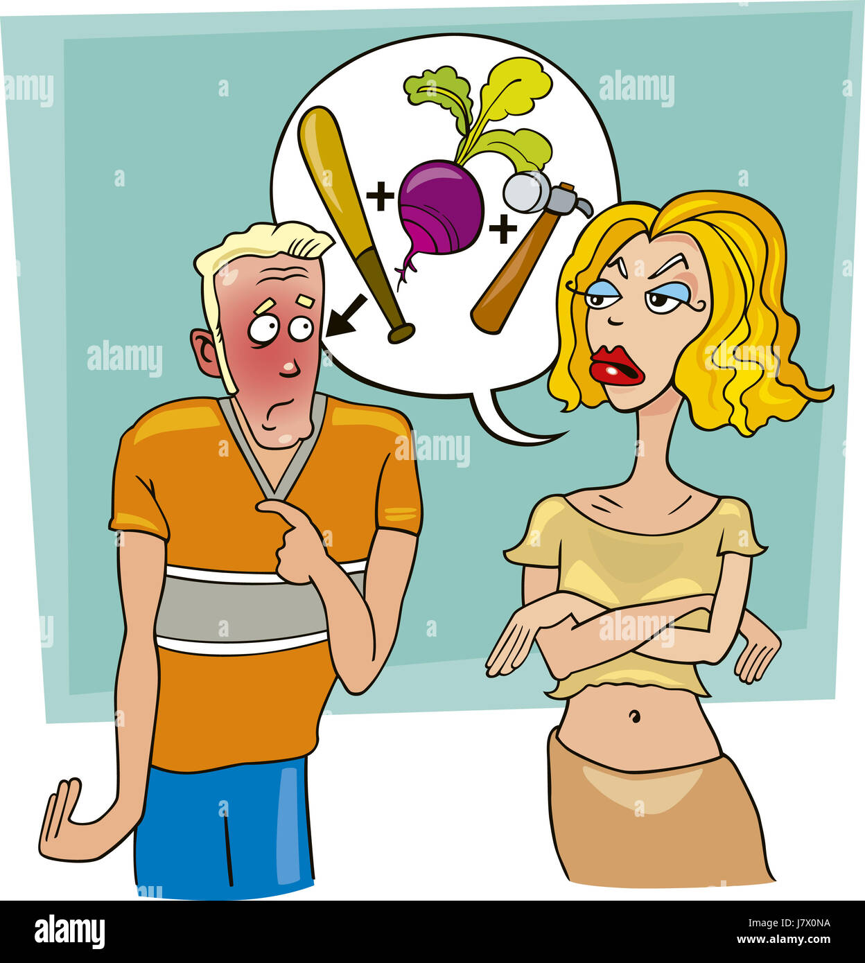 illustration abuse rag rate cartoon rebuke shout comics woman humans ...