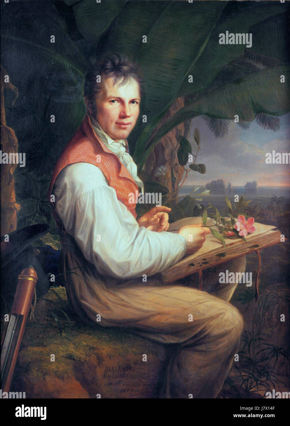 Alexander von Humboldt, by Friedrich Georg Weitsch Stock Photo