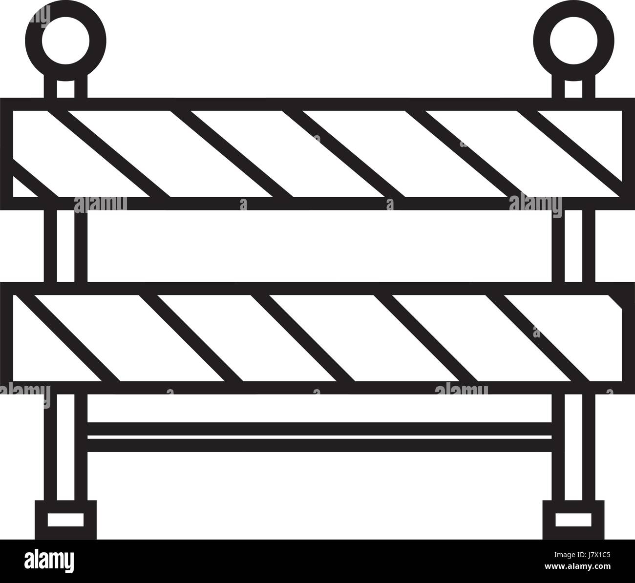 Roadside safety barrier Cut Out Stock Images & Pictures - Alamy
