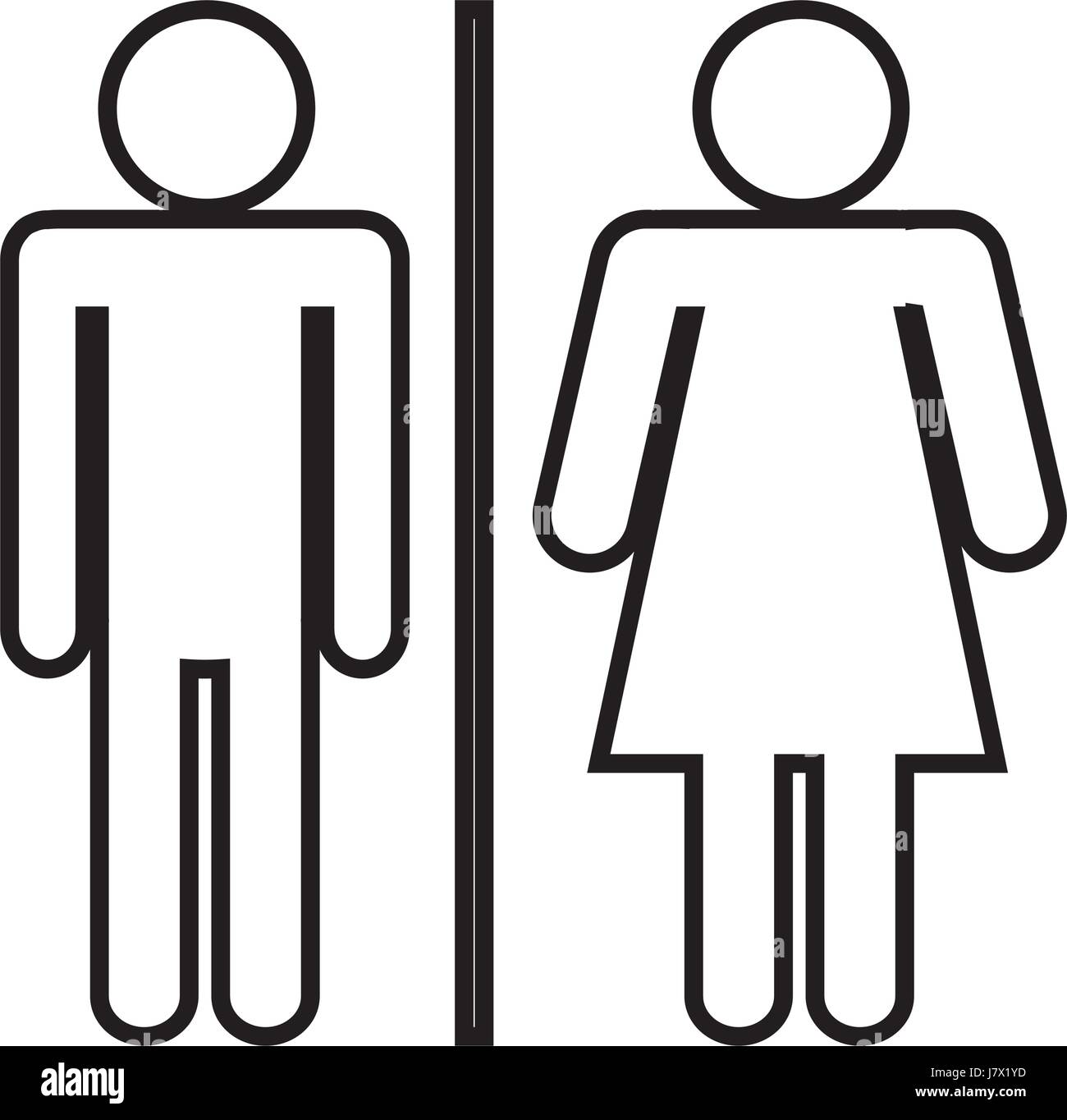 pictogram woman and man icon Stock Vector Image & Art - Alamy