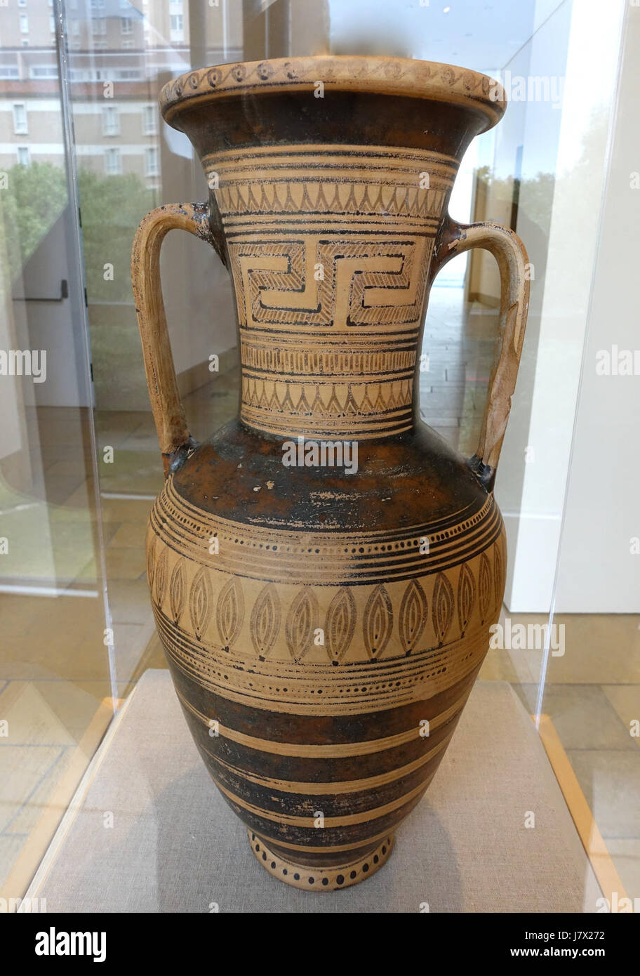Amphora Geometric Style Greek Attic C 770 760 Bc Terracotta