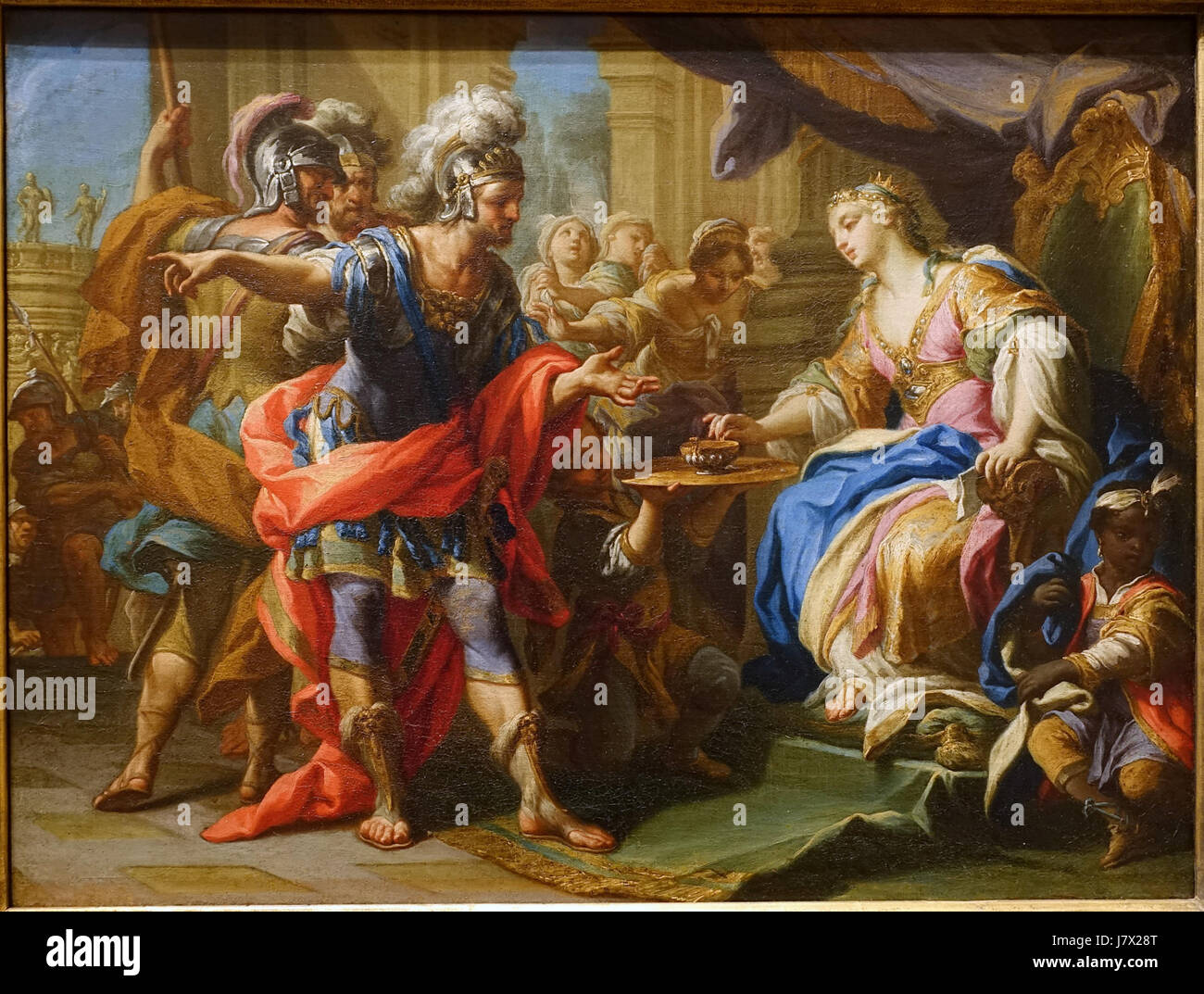 Anthony and Cleopatra, by Andrea Casali, Rome, late 1720s, oil on canvas   Blanton Museum of Art   Austin, Texas   DSC07995 Stock Photo