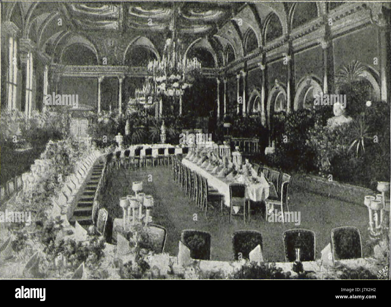 Berlin Hotel Kaiserhof Festsaal (BerlLeben 1904 03) Stock Photo
