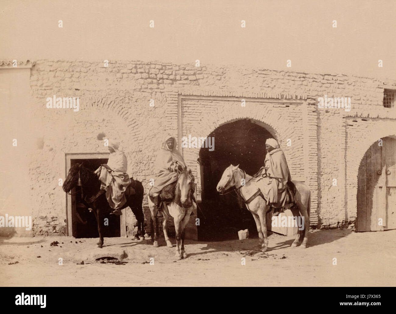 Arab horsemen Stock Photo