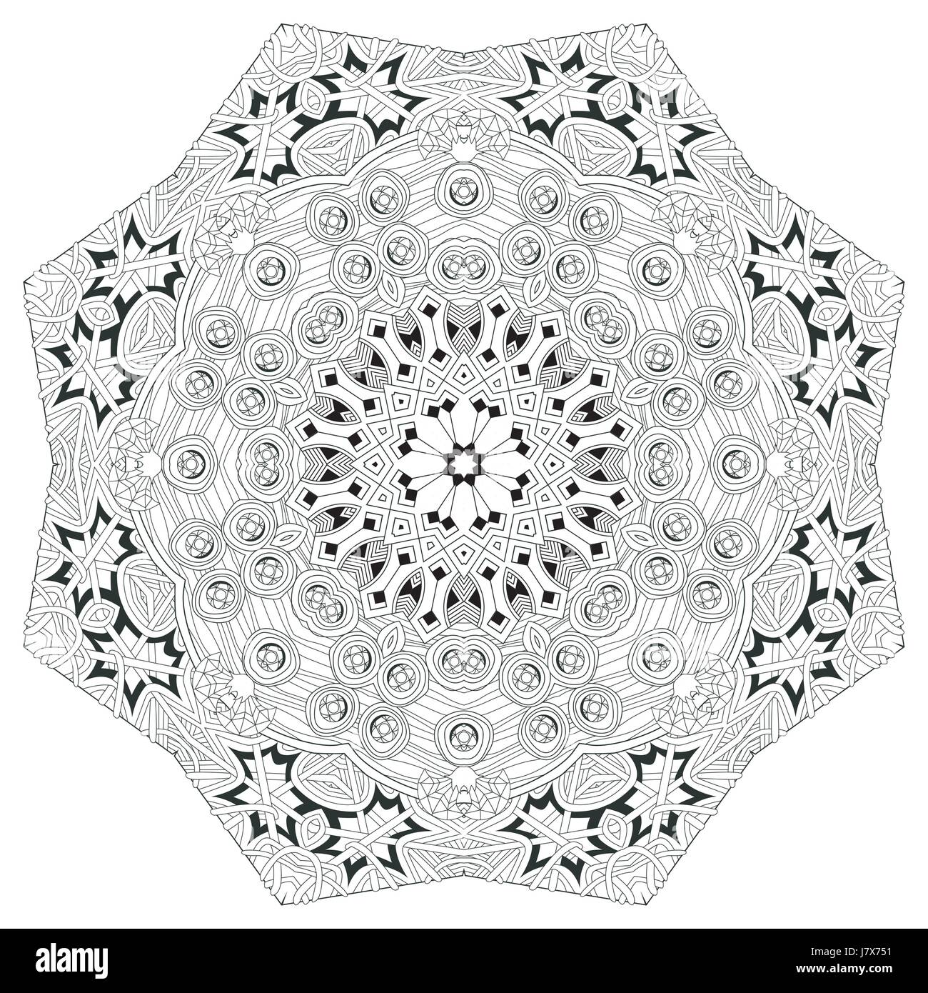 Vector Adult Coloring Book Textures. Hand-painted art design. Adult ...