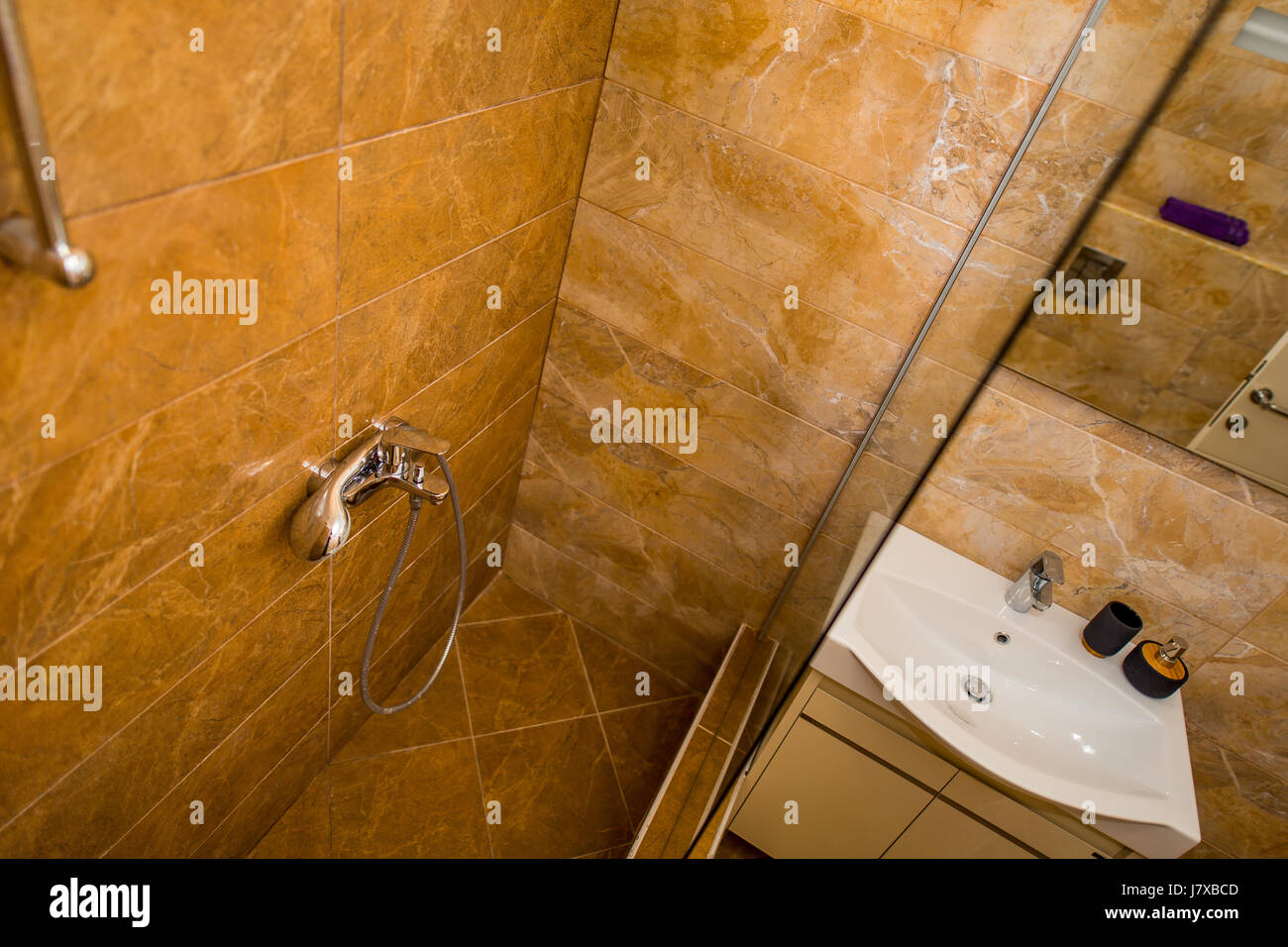 Shower head in the bathroom Stock Photo Alamy