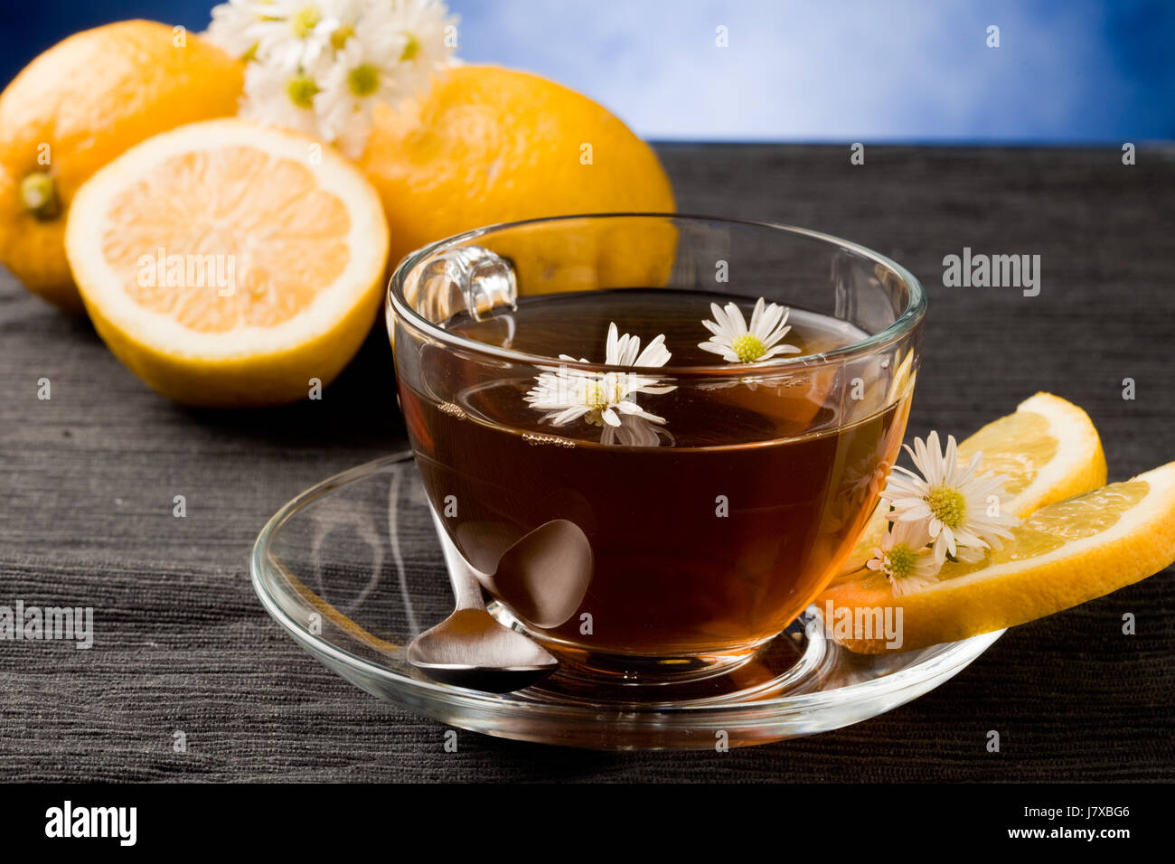liquid marguerite beverage warm soothing citrus teaspoon fluid water lemon tea Stock Photo Alamy