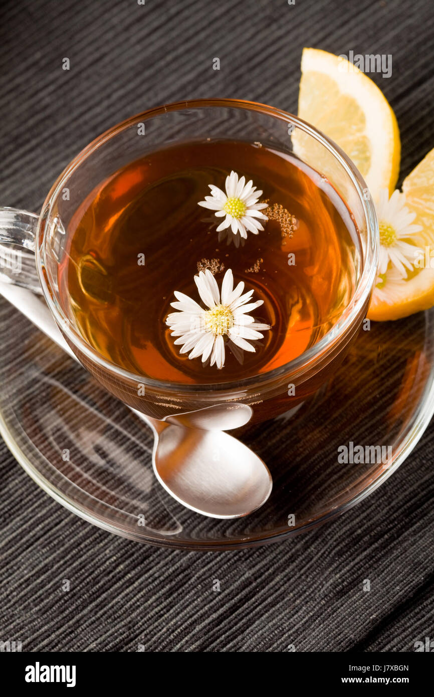 liquid marguerite beverage warm soothing citrus teaspoon fluid water lemon tea Stock Photo Alamy
