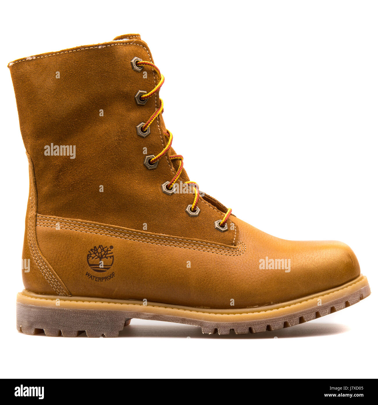 Timberland Authentics Teddy Flea Wheat Women's Waterproof Leather Boots -  A119C Stock Photo - Alamy