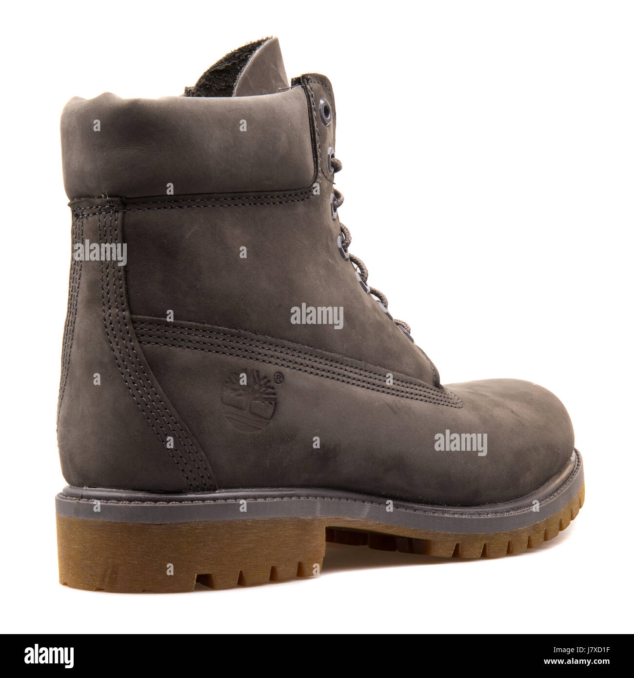 Timberland 6 Inch Premium Grey Nubuck Men's Leather Boots - A114K Stock  Photo - Alamy