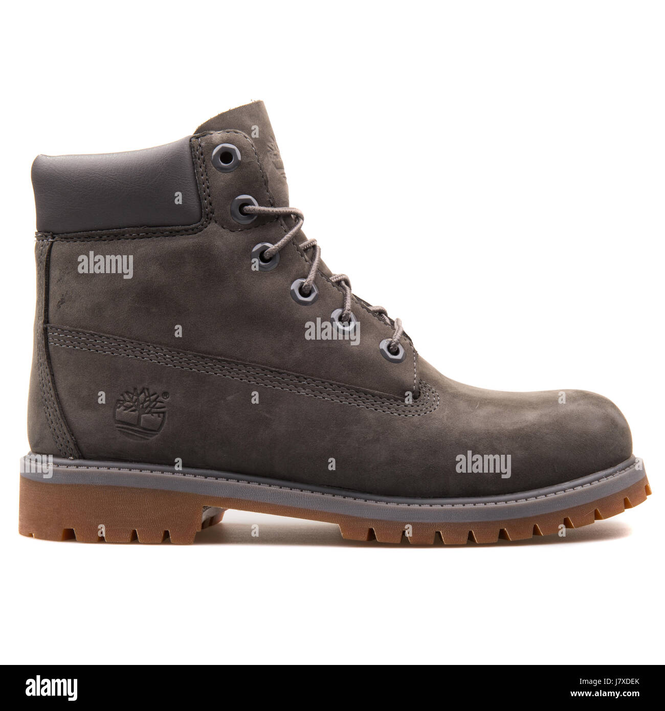 Timberland 6 inch Premium Waterproof Junior's Grey Leather Boots - A14ZZ  Stock Photo - Alamy
