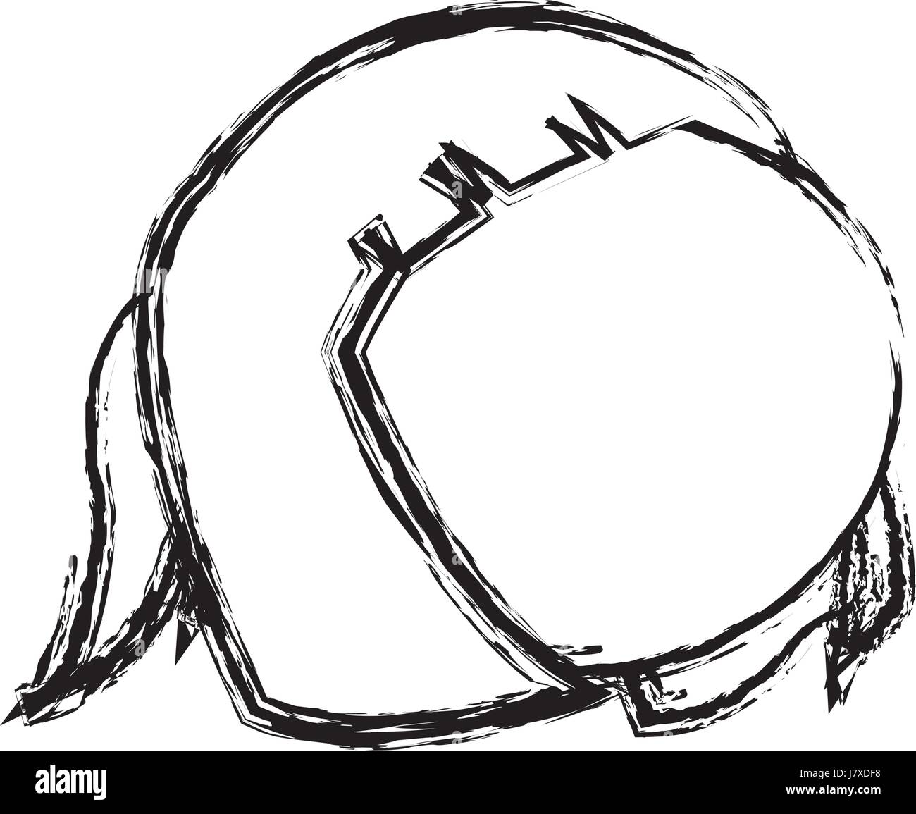 drawing head girl no face hair style Stock Vector Image & Art Alamy