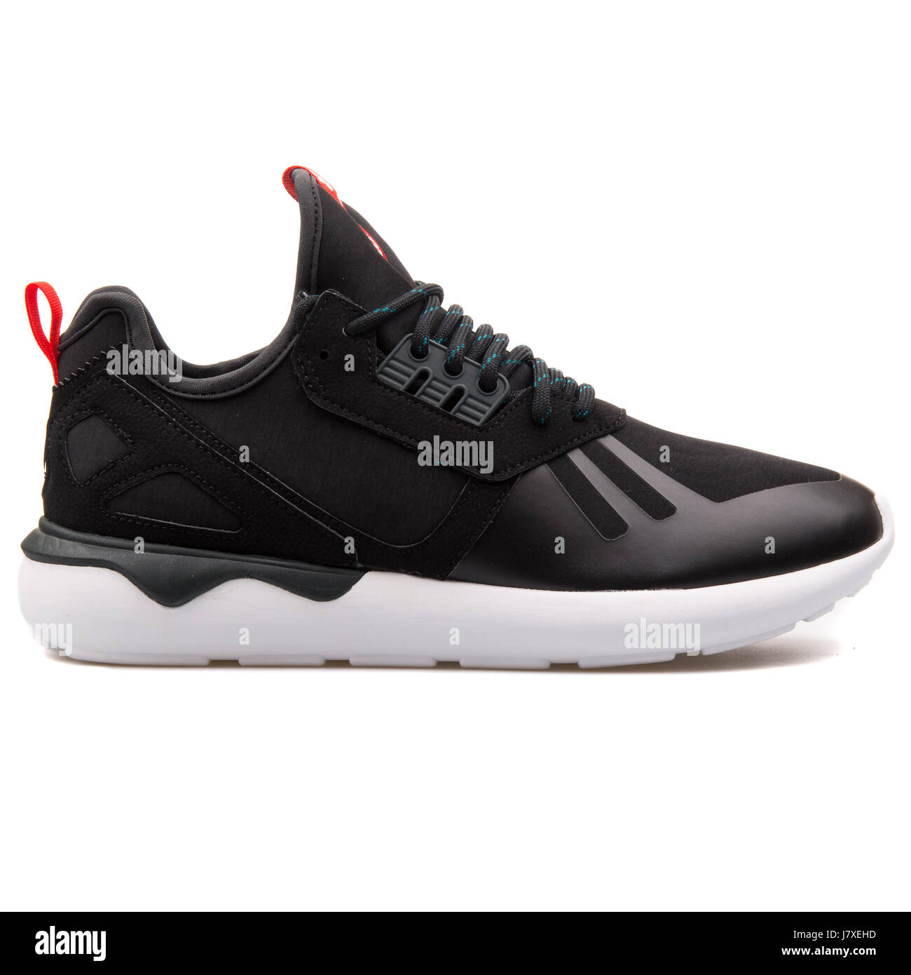 Adidas Tubular Runner Weave Black with Red Running Sneakers - S82651 Stock  Photo - Alamy