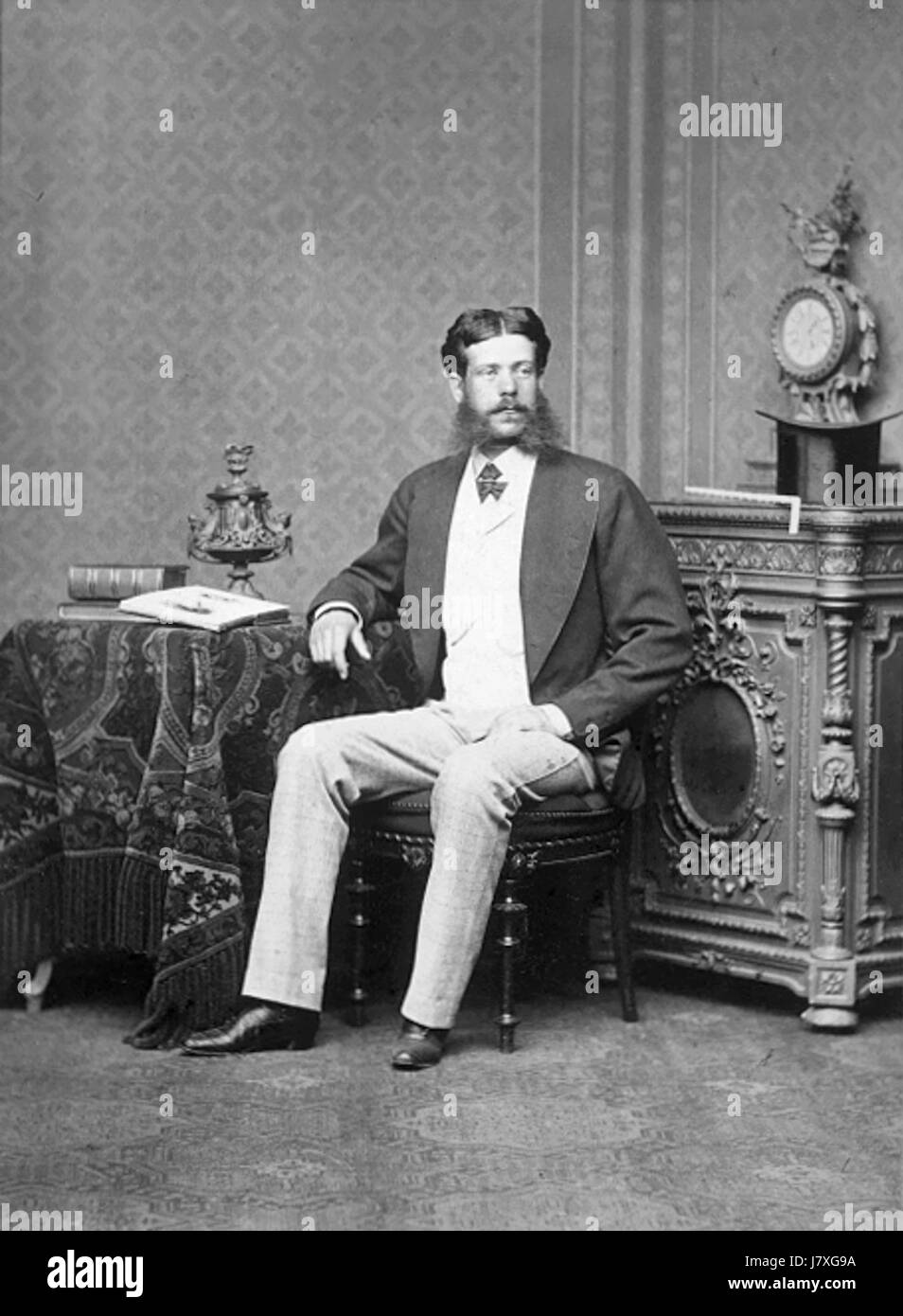 This historical photograph of Albert von Rothschild, taken by Emil ...