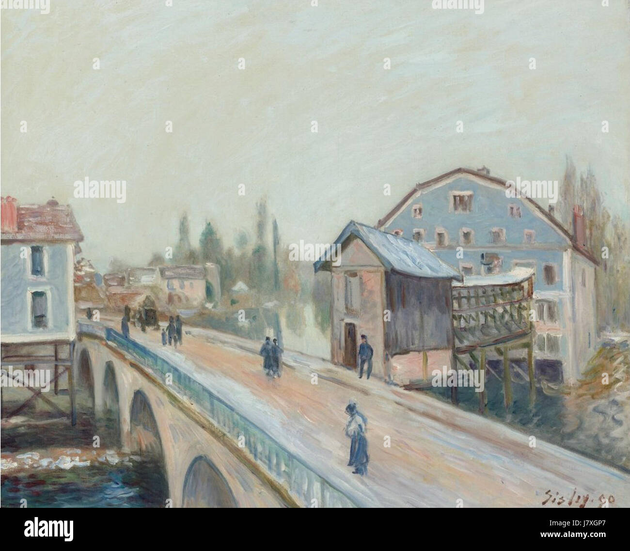 Alfred sisley le pont de moret hi-res stock photography and images