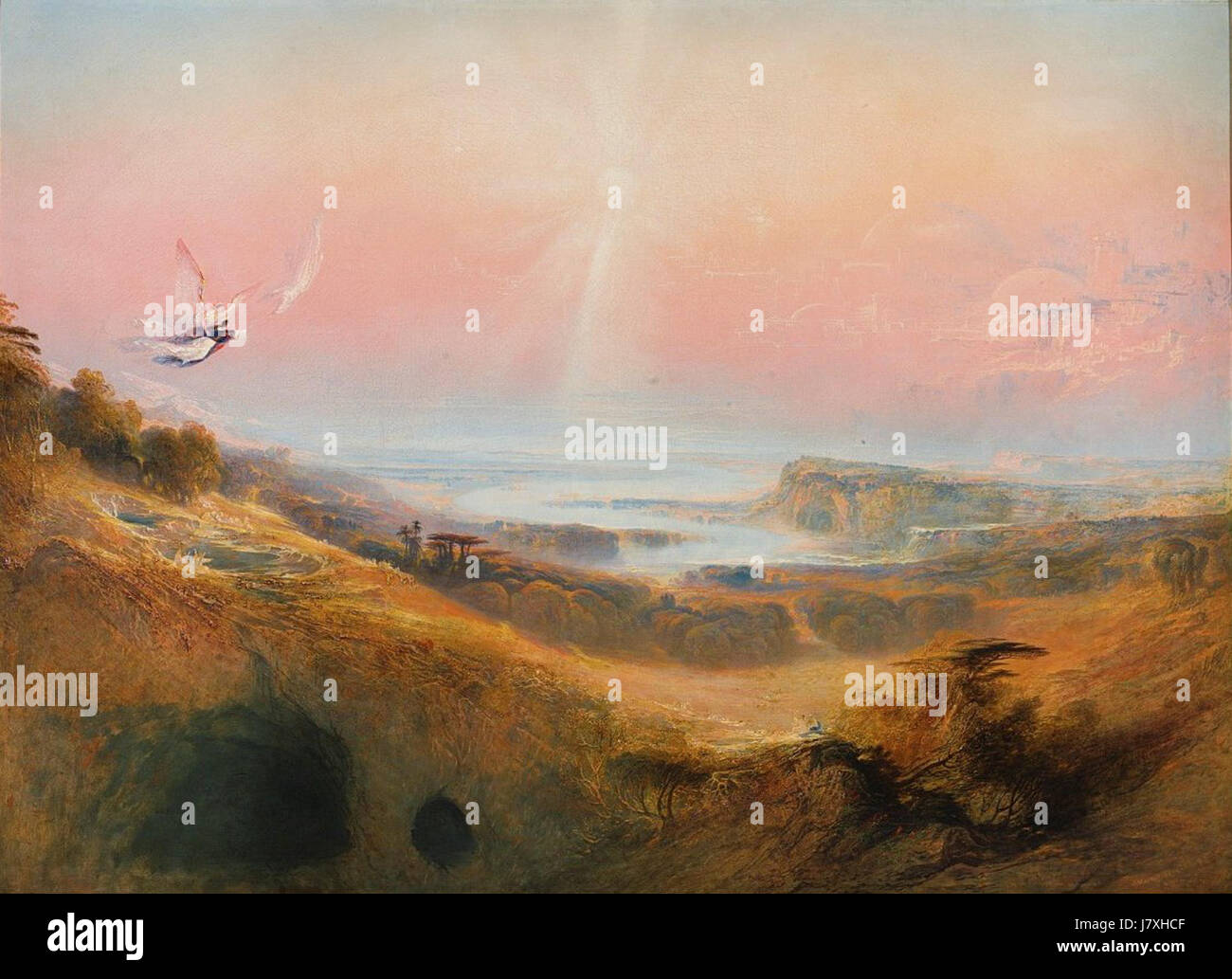 'The Celestial City and the River of Bliss' (1841) by John Martin is a ...