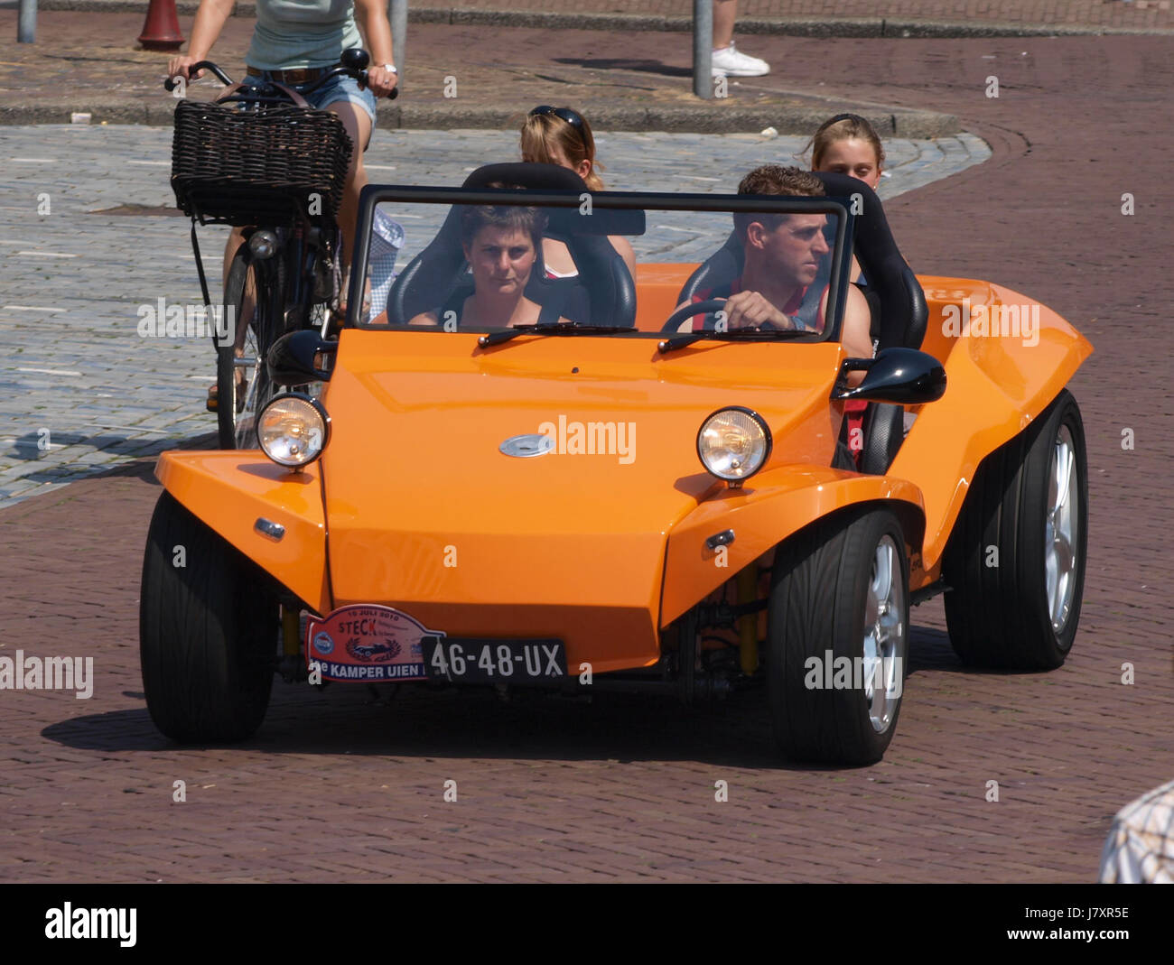 A 1972 Volkswagen Buggy, a popular vehicle in the 1970s, known for its ...