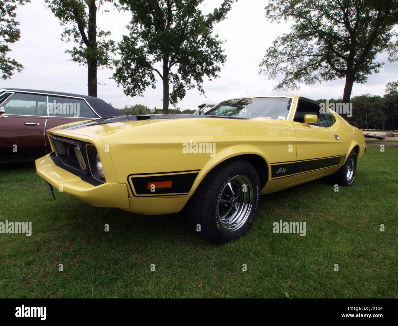 1973 Ford Mustang Mach 1, Dutch licence registration JL FG 32 p7 Stock Photo