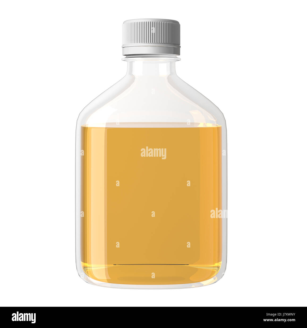 Glass Bottle Mockup Realistic Glass Bottle With Lliquid Isolated On Background 3d Rendering Image Stock Photo Alamy