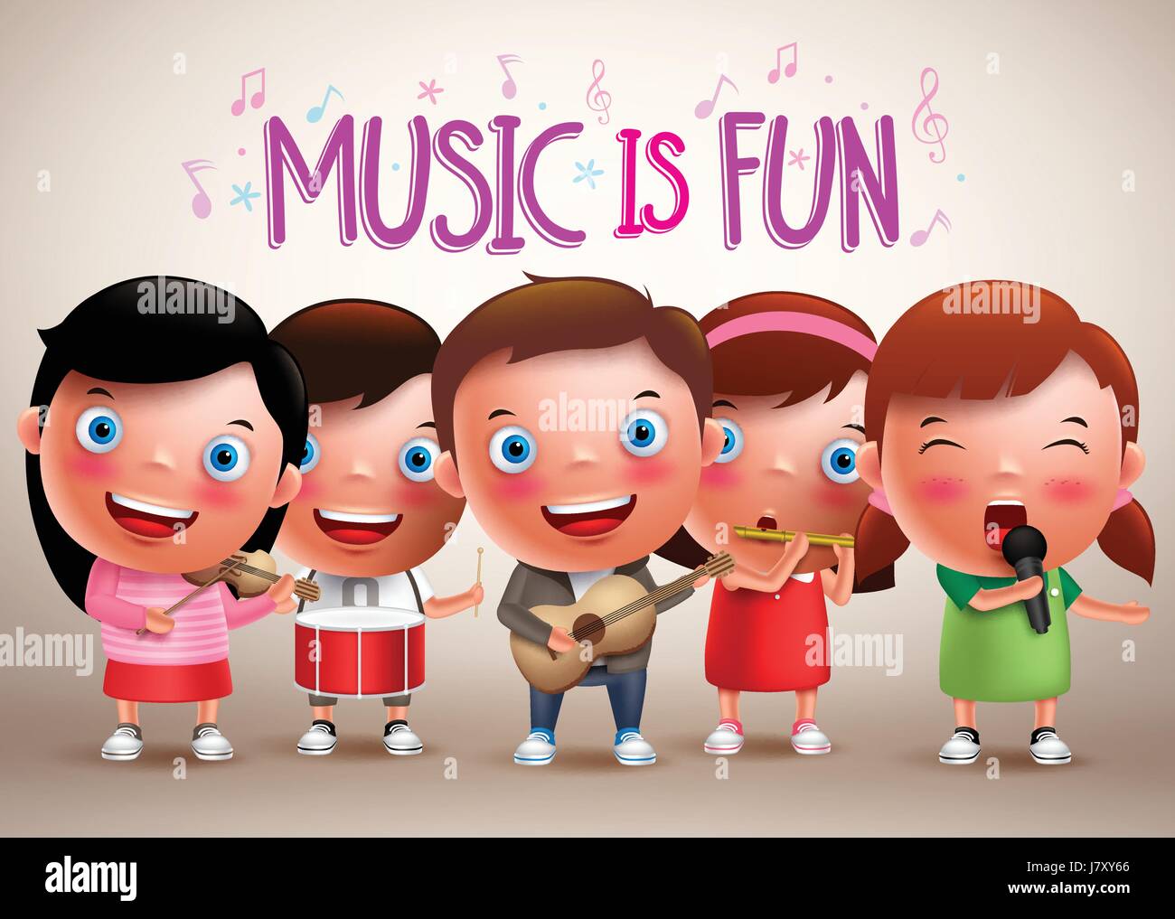 Kids playing musical instruments vector characters while singing fun music. Vector illustration Stock Vector Image & Art - Alamy Kids playing musical instruments vector characters while singing fun music. Vector illustration Stock Vector Image & Art - Alamy