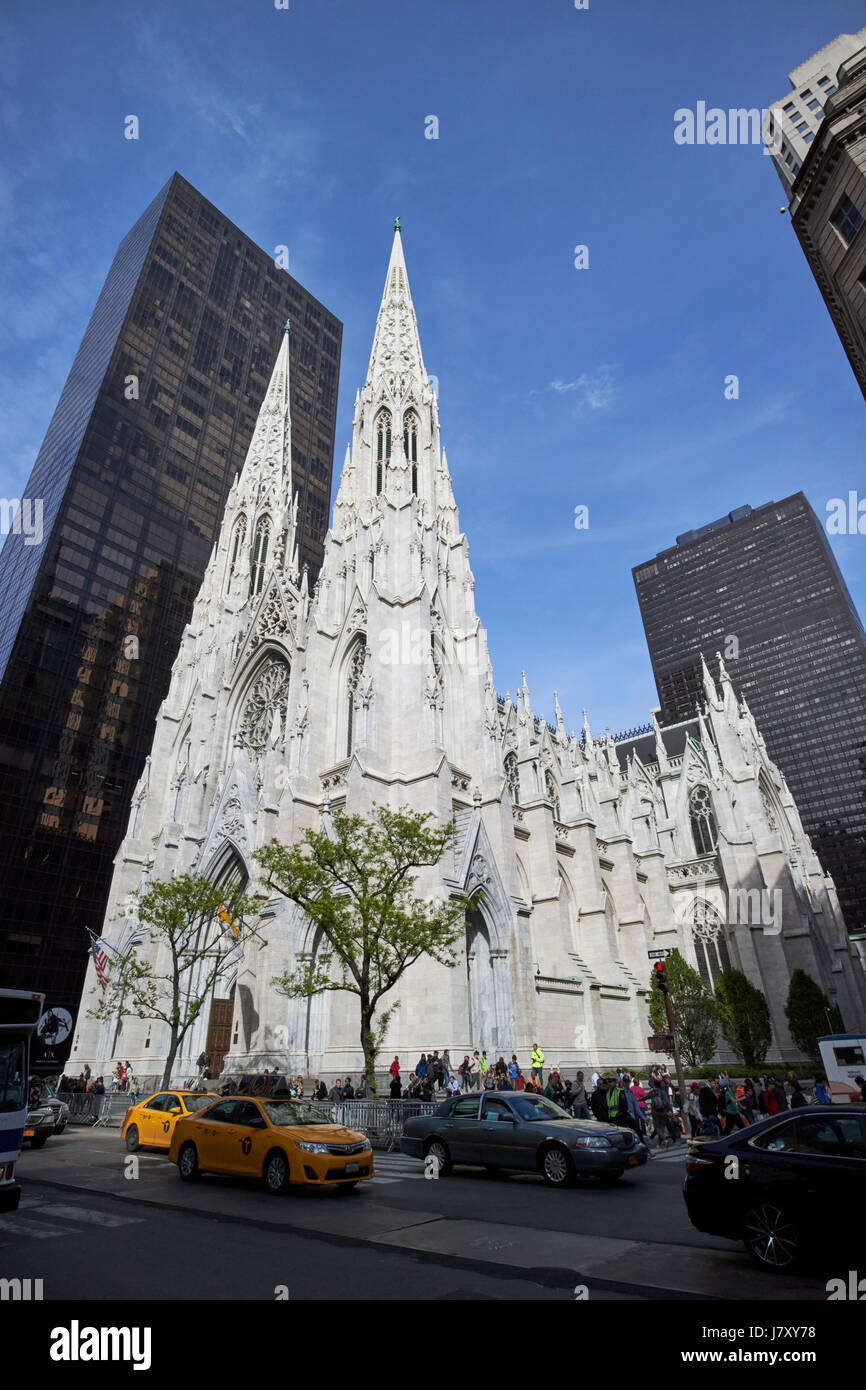 St Patricks Cathedral New York City USA Stock Photo