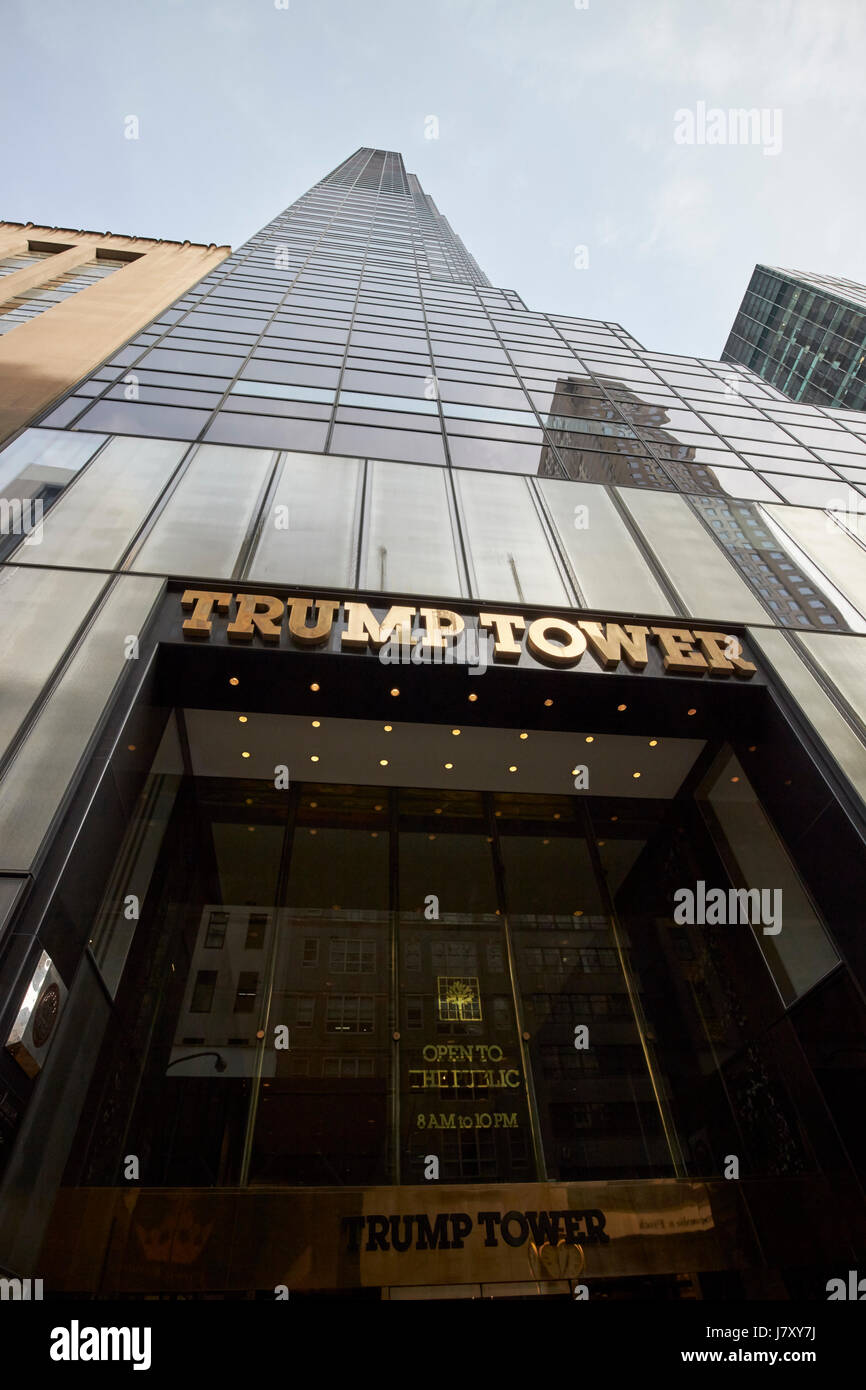 trump tower manhattan New York City USA Stock Photo