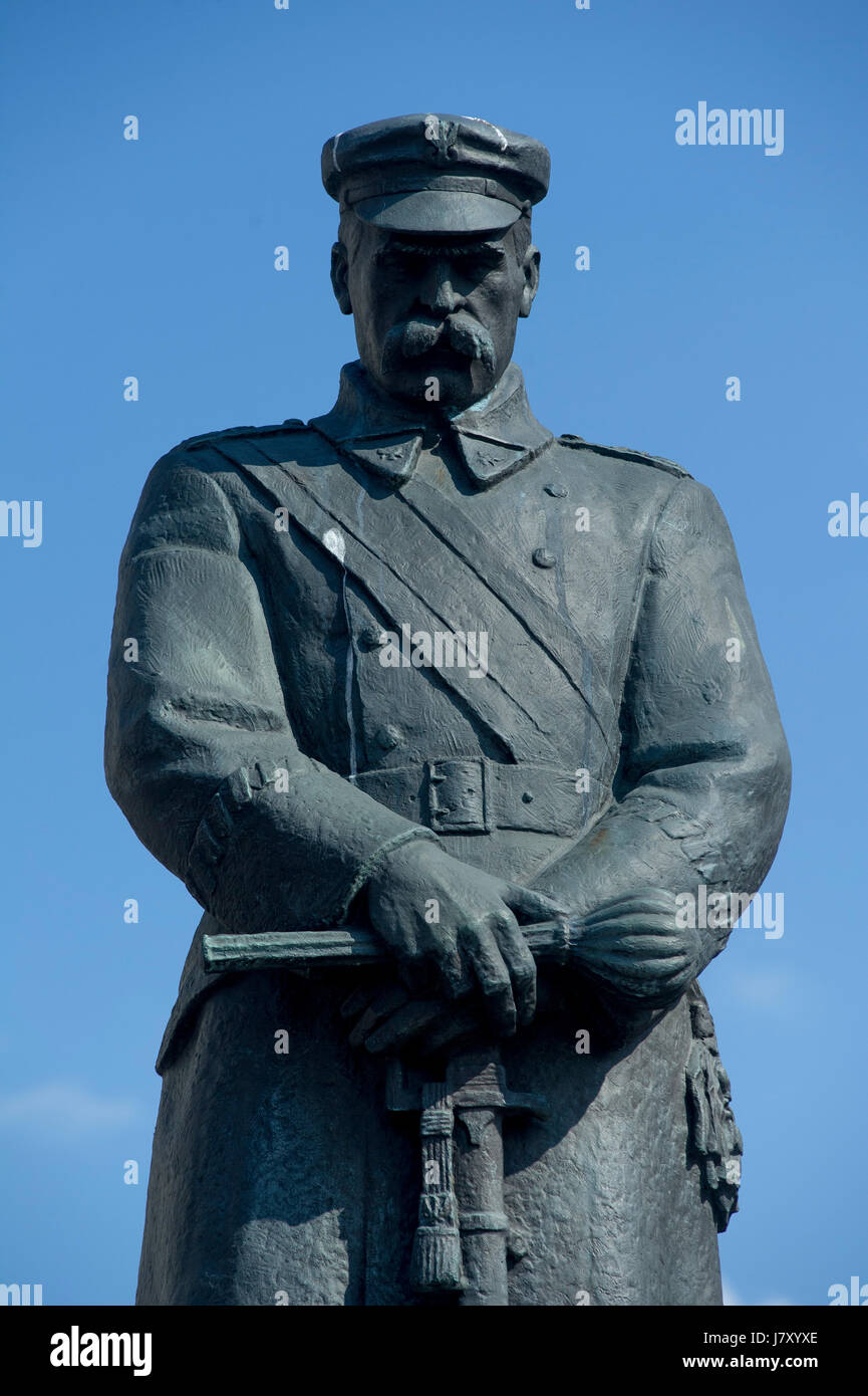 Statue of Marshal Jozef Pilsudski in Warsaw, Poland in Warsaw, Poland 4 April 2017 © Wojciech Strozyk / Alamy Stock Photo Stock Photo