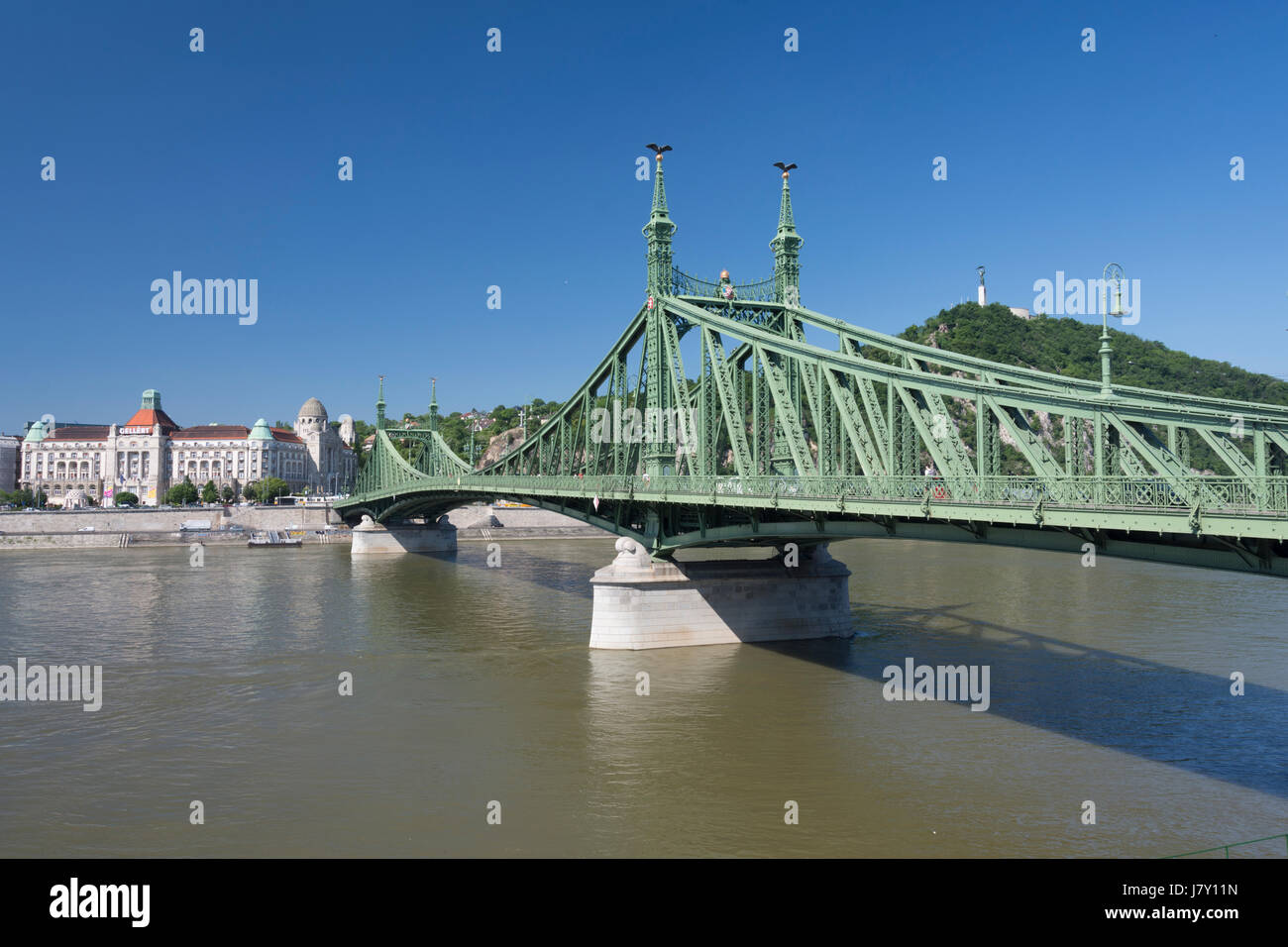 Hungary, Budapest. The Liberty Bridge Stock Photo