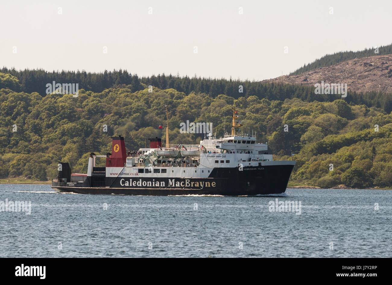 MV Hebridean Isles is a roll-on roll-off ferry operated by Calmac between Kennacraig on the west coast of Scotland and Islay. On Islay it docks at eit Stock Photo