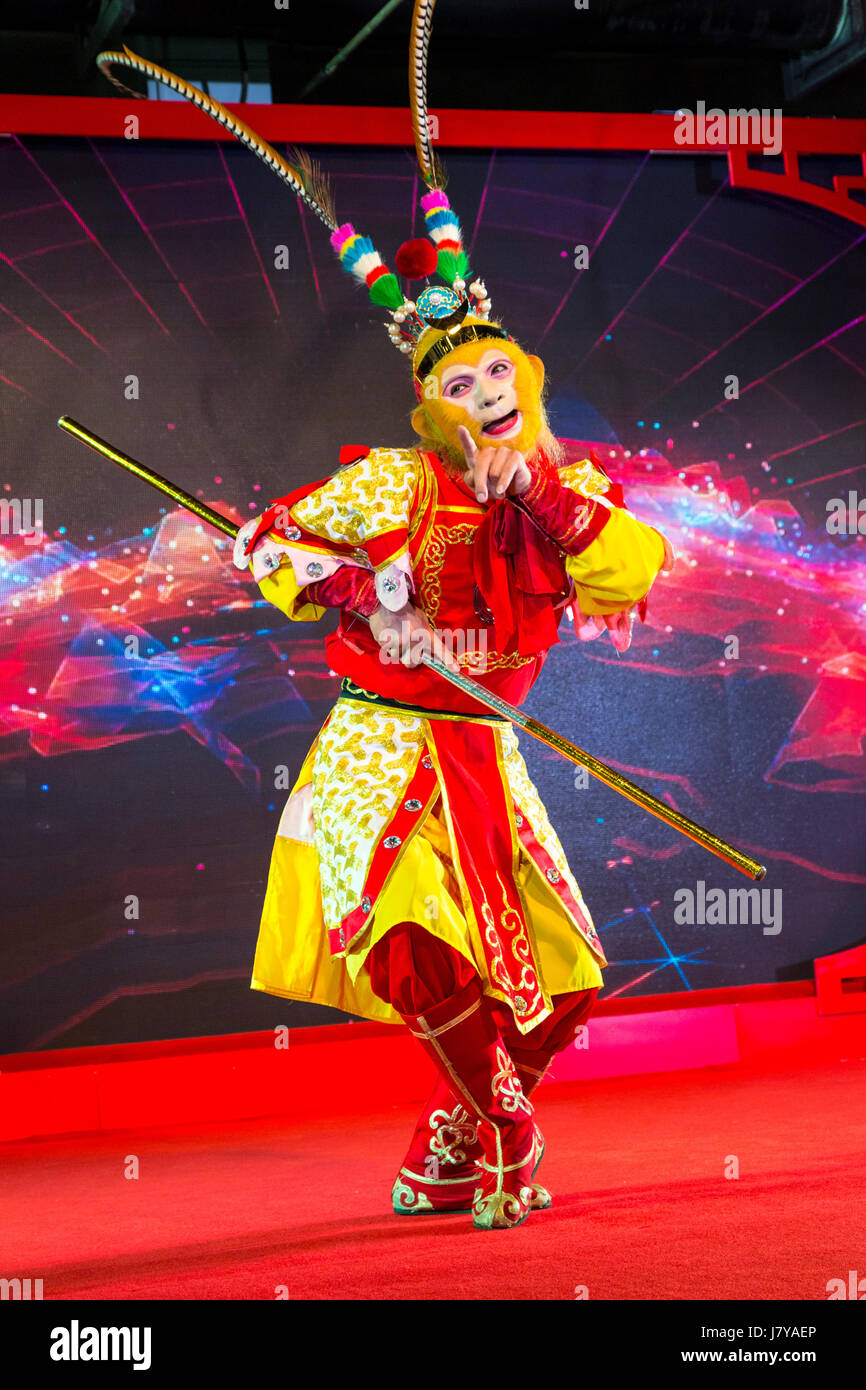 Feb. 10, 2013. A Chinese performer portraying the Emperor 