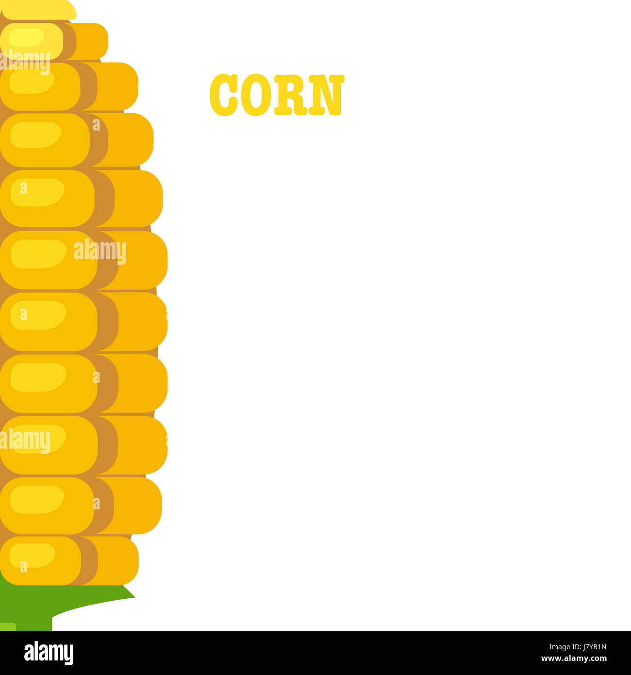 an illustration of corn with text on white background Stock Photo - Alamy