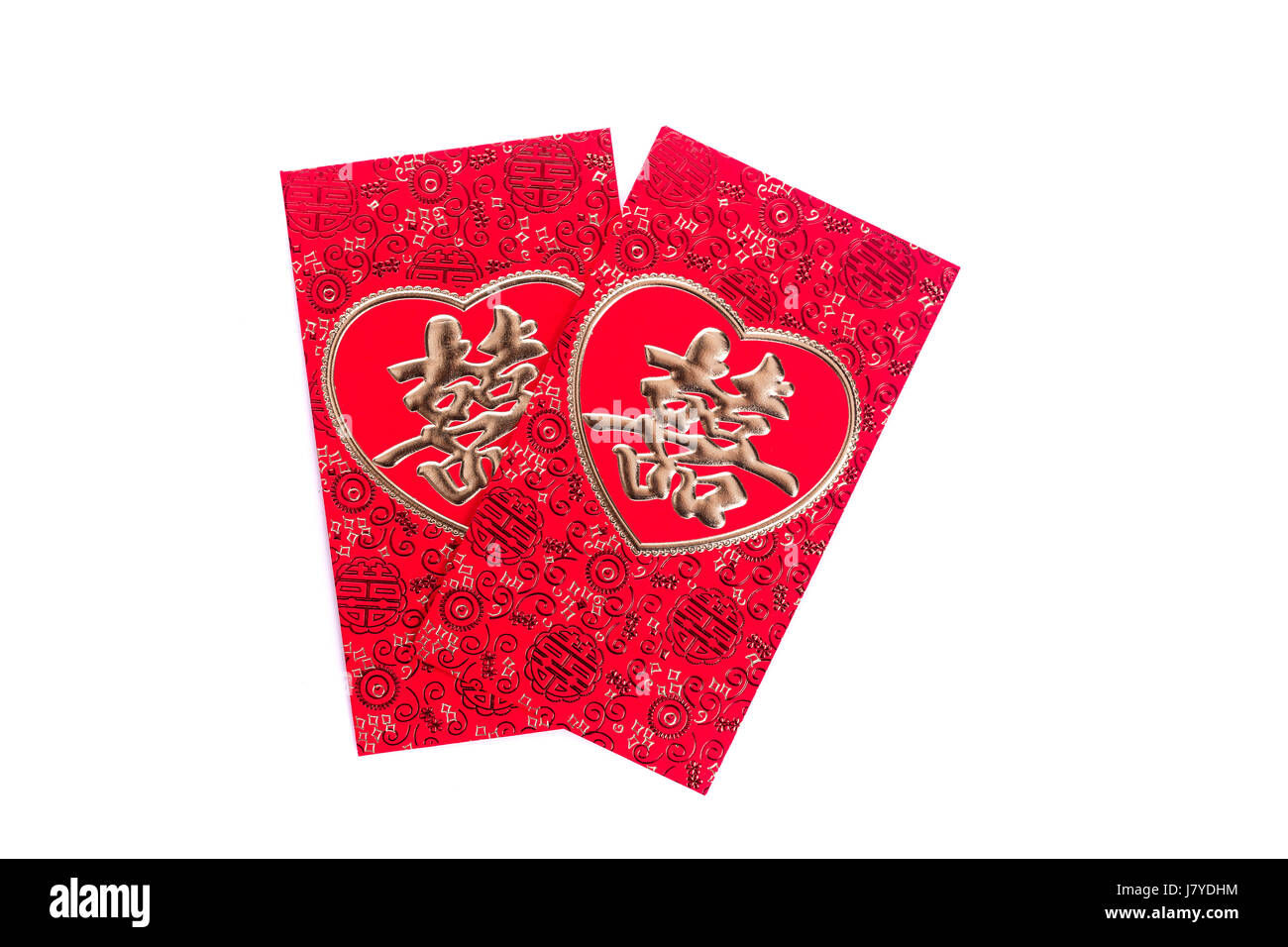 Chinese Red Envelope use in Chinese new year festival on white