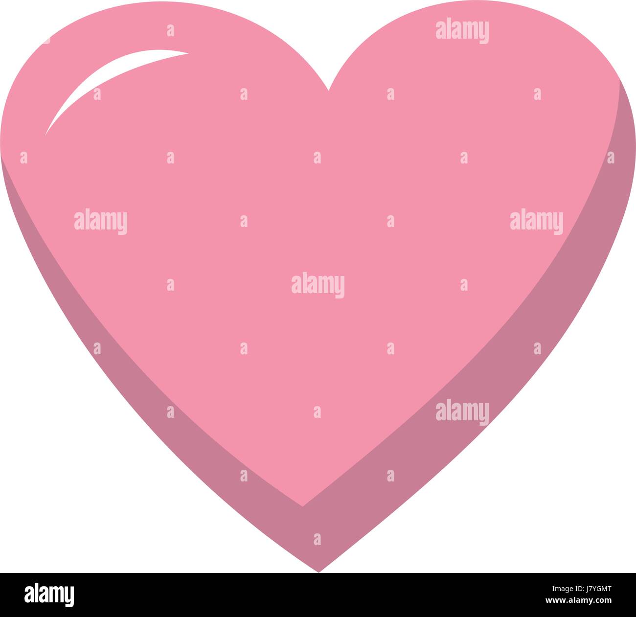 pink heart icon Stock Vector Image & Art - Alamy