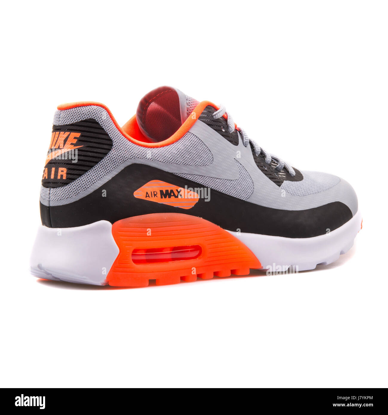 Nike W Air Max 90 Ultra BR Women's Grey and Orange Running Sneakers -  725061-001 Stock Photo - Alamy