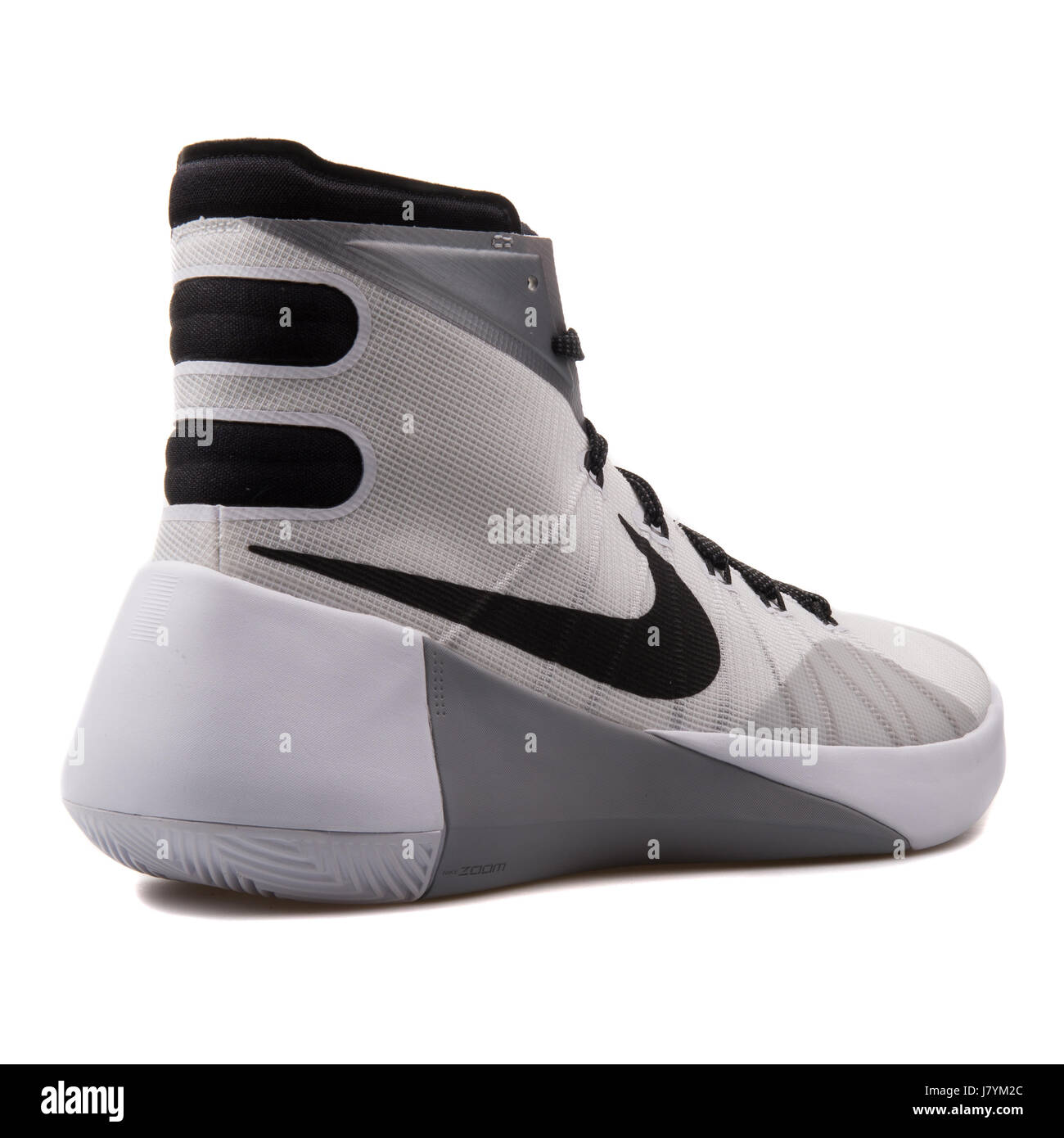 Nike Hyperdunk 2015 White and Grey Men's Basketball Sneakers - 749561-100  Stock Photo - Alamy