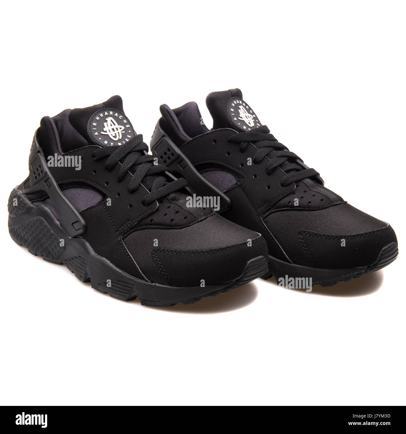 Nike Air Huarache Men Black Running Sneakers - 318429-003 Stock Photo -  Alamy