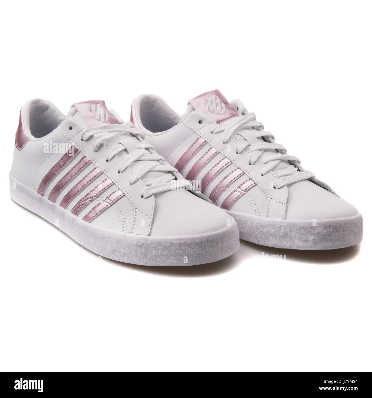 K-Swiss Belmont SO White Pink Women's Sports Sneakers - 93324-143-M Stock  Photo - Alamy