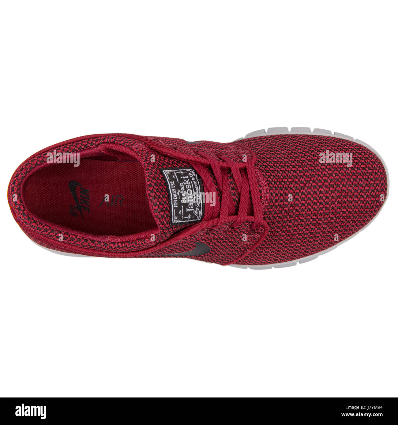 Nike Stefan Janoski Max Men's Red Black Skateboarding Sneakers - 631303-601  Stock Photo - Alamy