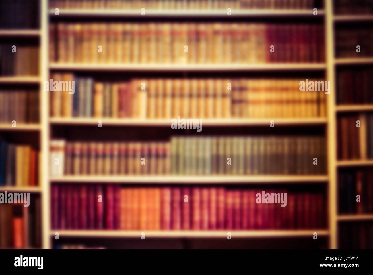 Blurred Background Bookshelf Full Of Books Concept Of Library Stock Photo Alamy