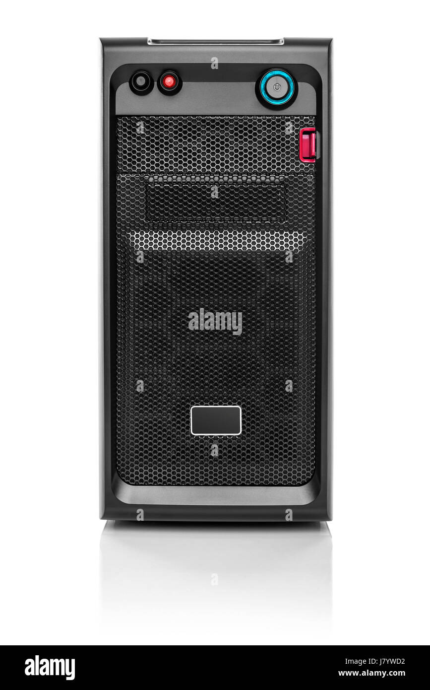 Black computer system unit Stock Photo - Alamy