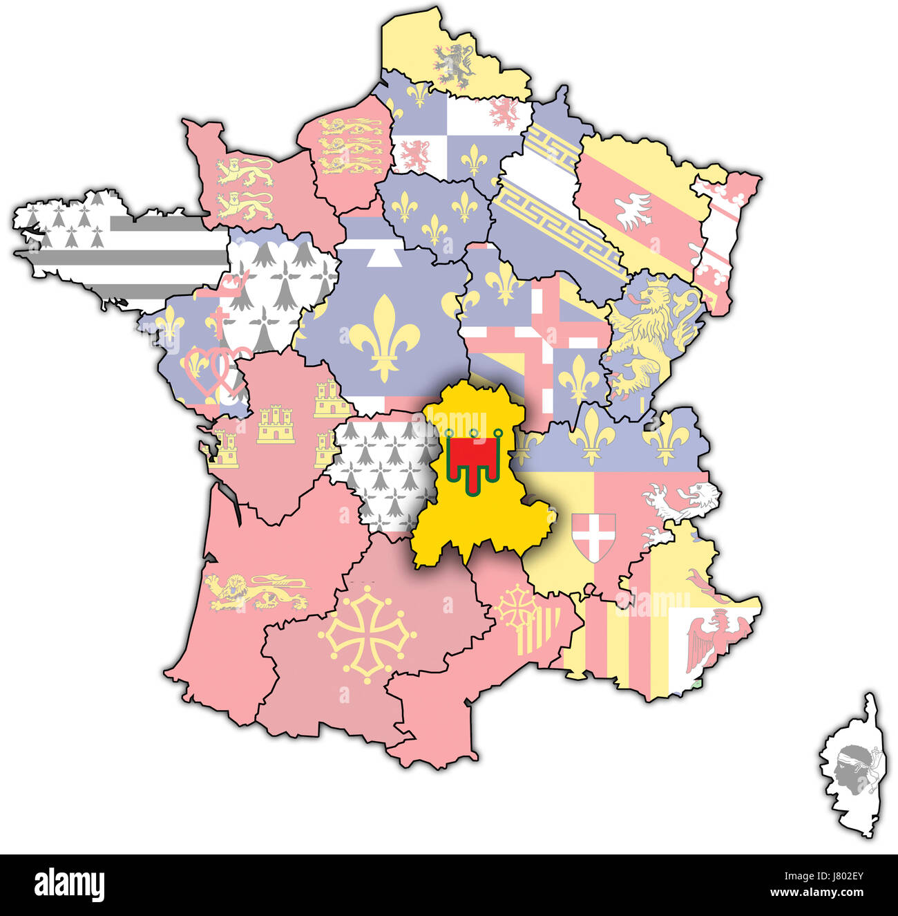 france flag region geography department map atlas map of the world