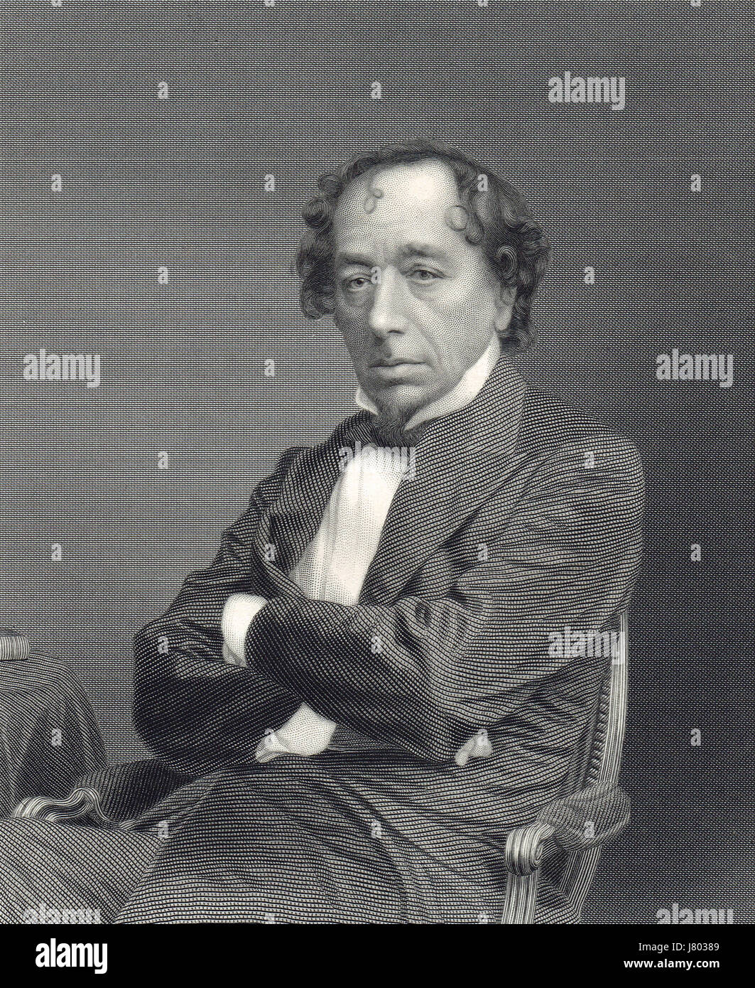 Benjamin Disraeli British Prime Minister Stock Photo