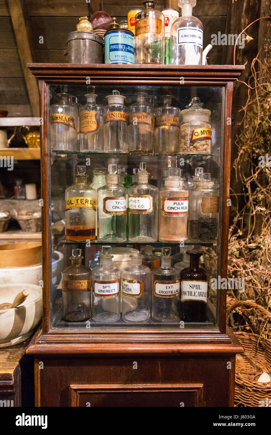 Traditional Victorian Apothecary S Cabinet With Tinctures