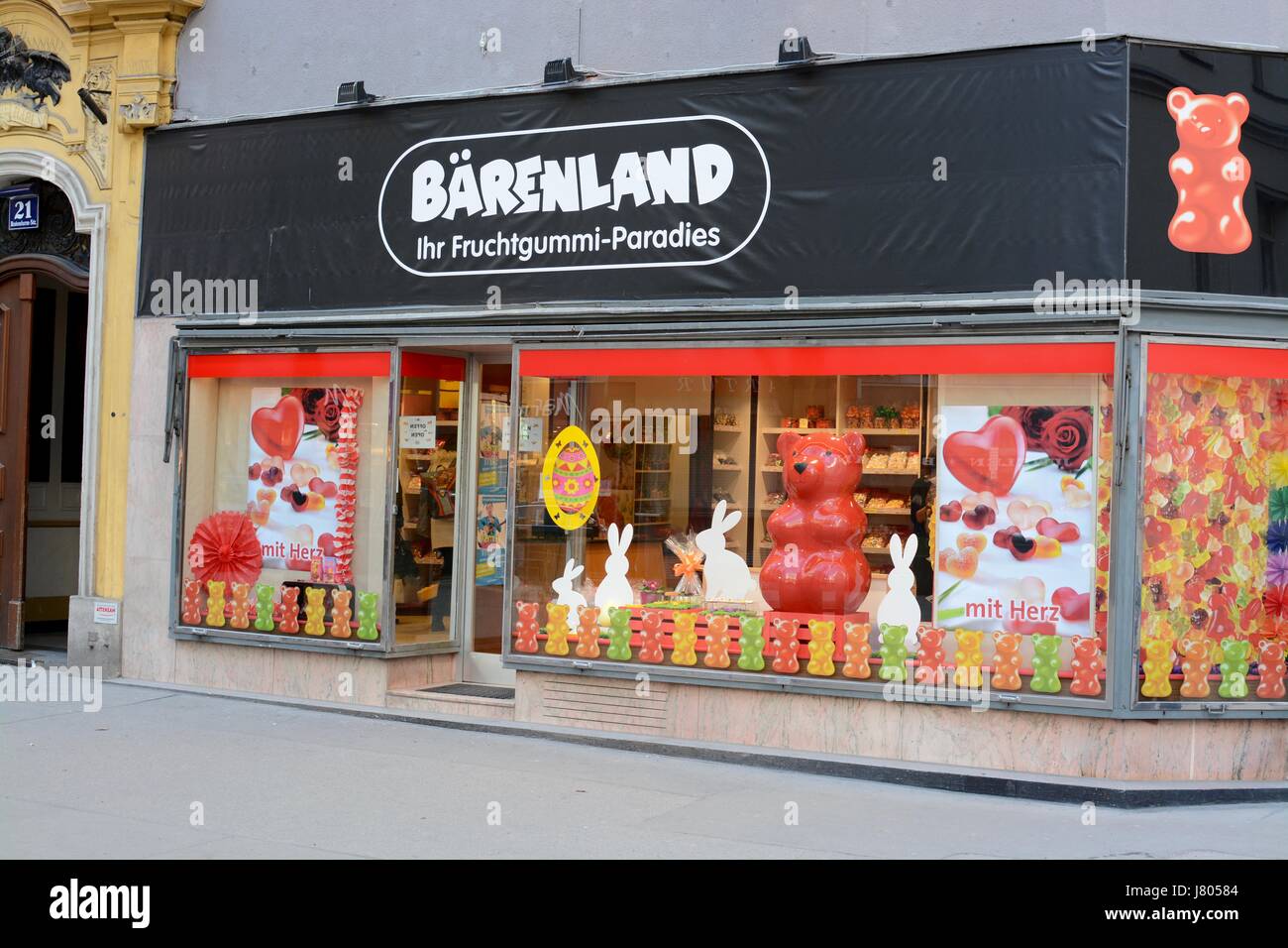 Barenland, Jelly baby shop, Vienna, Austria Stock Photo - Alamy
