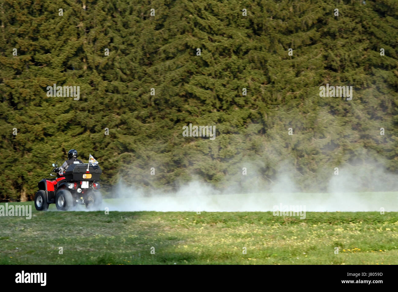 fast-paced ride on the quad Stock Photo - Alamy
