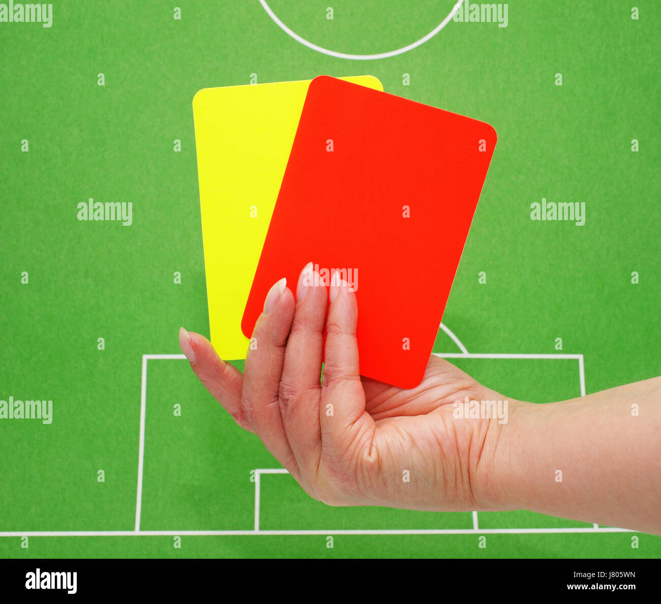 soccer referee utensils football referee Stock Photo Alamy